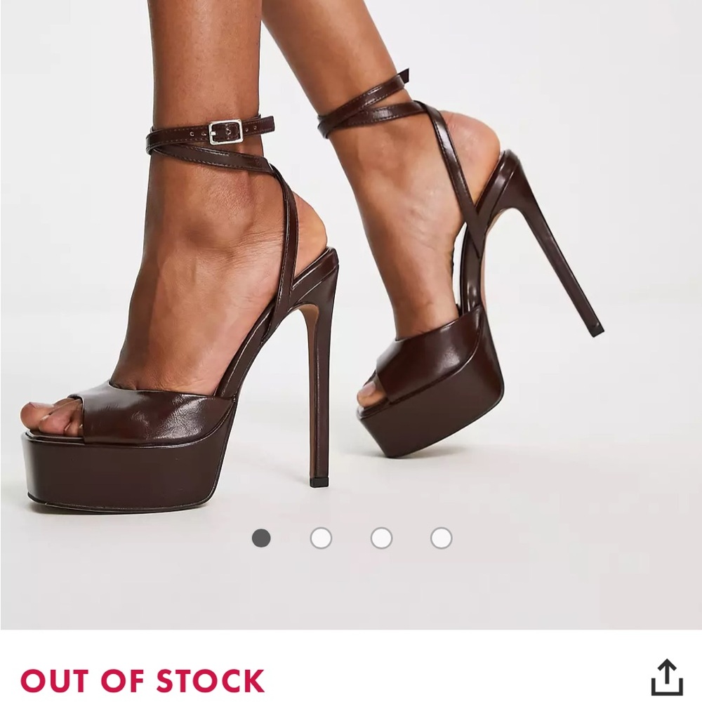 ASOS Brown Platform Heels